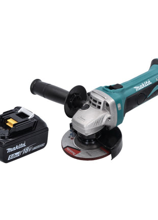 Makita DGA 452 T1 Meuleuse d'angle sans fil 18 V 115 mm + 1x Batterie 5,0 Ah - sans chargeur