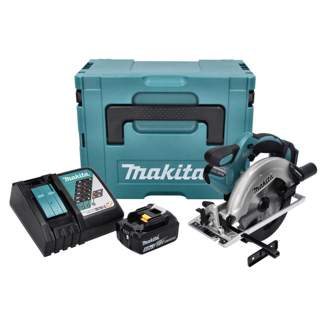 Makita DSS 611 RG1J Scie circulaire sans fil 18 V 165 mm + 1x Batterie 6,0 Ah + Chargeur + Coffret Makpac