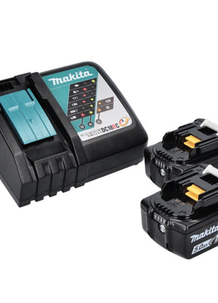 Makita DSS 611 RT Scie circulaire sans fil 18 V 165 mm + 2x Batteries 5,0 Ah + Chargeur