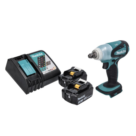 Makita DTW 251 RF Atornillador de impacto inalámbrico 18 V 230 Nm 1/2" + 2x baterías 3,0 Ah + cargador