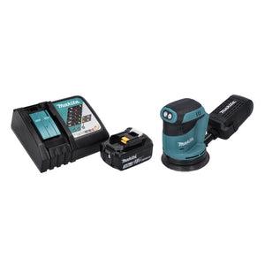 Makita DBO 180 RF1 Ponceuse excentrique sans fil 18 V -125 mm + 1x Batterie 3,0 Ah + Chargeur