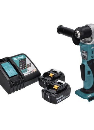 Makita DDA 351 RF Akku Winkelbohrmaschine 18 V 13,5 Nm + 2x Akku 3,0 Ah + Ladegerät - Toolbrothers