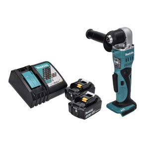 Makita DDA 351 RF Perceuse d'angle sans fil 18 V 13,5 Nm + 2x Batteries 3,0 Ah + Chargeur