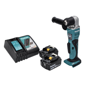 Makita DDA 351 RG Perceuse d'angle sans fil 18 V 13,5 Nm + 2x Batteries 6,0 Ah + Chargeur