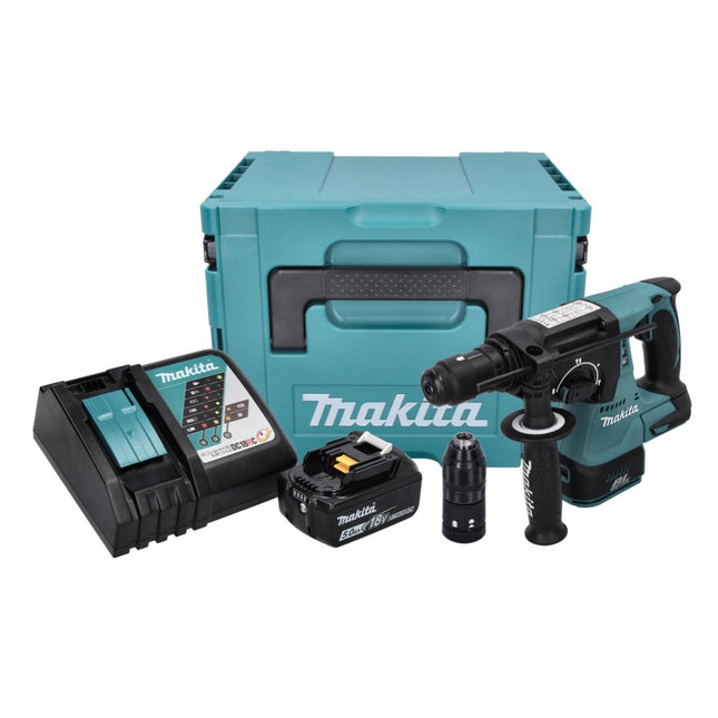Makita DHR 243 RT1J Perforateur sans fil 18 V 2,0 J SDS plus Brushless + 1x Batterie 5,0 Ah + Chargeur + Makpac