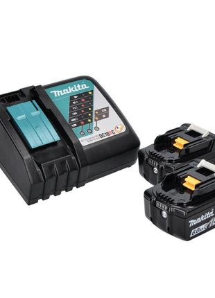 Makita DHR 243 RGJ Perforateur sans fil 18 V 2,0 J SDS plus Brushless + 2x Batteries 6,0 Ah + Chargeur + Makpac