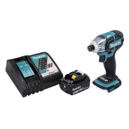 Makita DTS 141 RM1 Visseuse à impulsions sans fil 18 V 40 Nm 1/4" Brushless + 1x batterie 4,0 Ah + chargeur