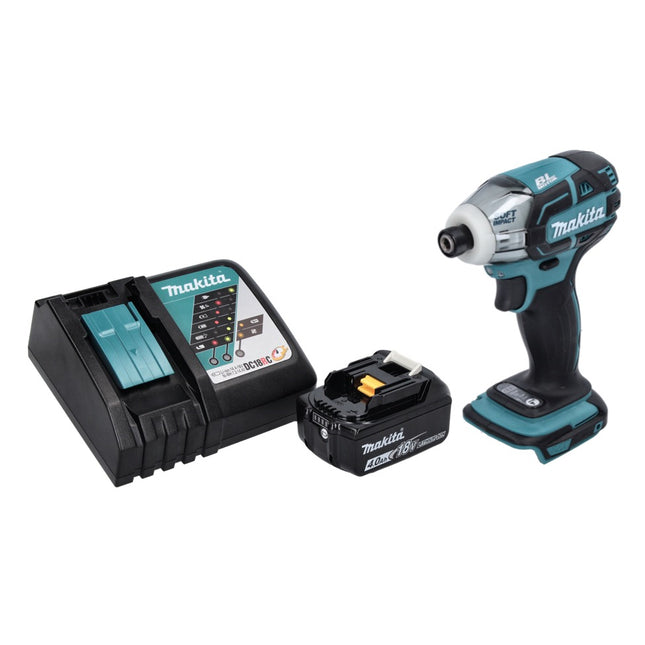 Makita DTS 141 RM1 Visseuse à impulsions sans fil 18 V 40 Nm 1/4" Brushless + 1x batterie 4,0 Ah + chargeur
