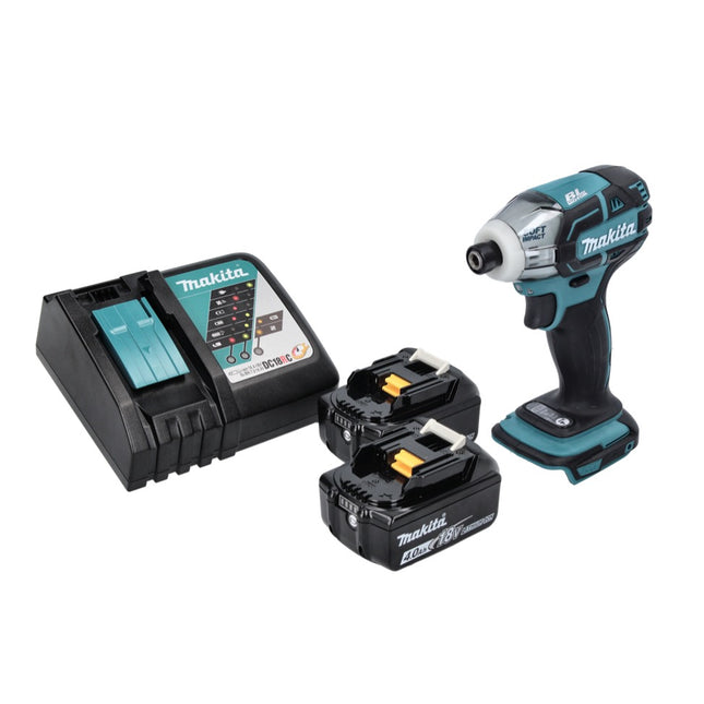 Makita DTS 141 RM Visseuse à impulsions sans fil 18 V 40 Nm 1/4" Brushless + 2x batterie 4,0 Ah + chargeur