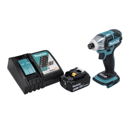 Makita DTS 141 RT1 Visseuse à impulsions sans fil 18 V 40 Nm 1/4" Brushless + 1x batterie 5,0 Ah + chargeur