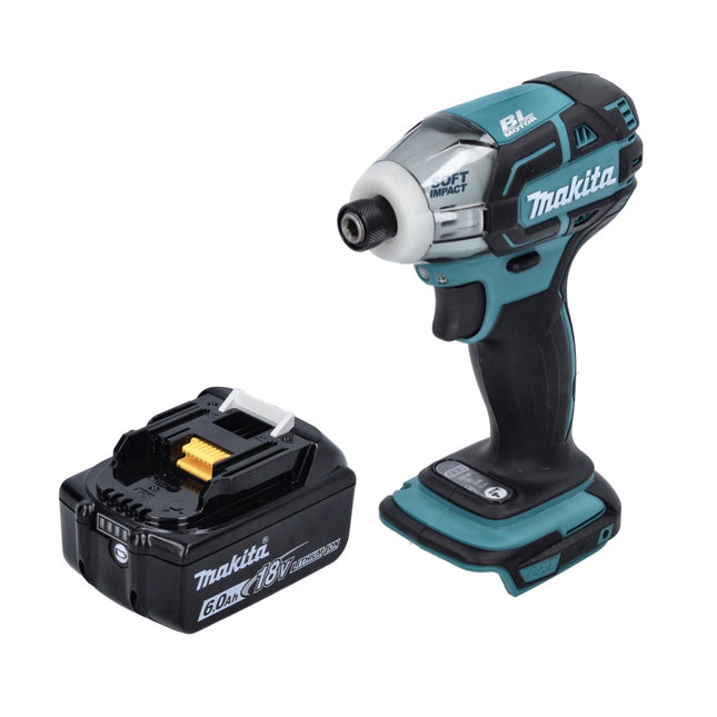 Makita DTS 141 G1 Visseuse à impulsions sans fil 18 V 40 Nm 1/4" Brushless + 1x batterie 6,0 Ah - sans chargeur