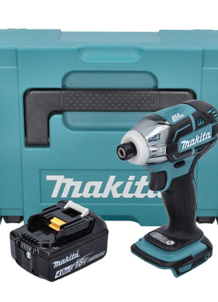 Makita DTS141M1J Visseuse oléopneumatique sans fil 40Nm 1/4" Brushless 18V + 1x Batterie 4,0Ah + Coffret Makpac - sans charger