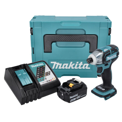 Makita DTS 141 RM1J Visseuse à impulsions sans fil 18 V 40 Nm 1/4" Brushless + 1x batterie 4,0 Ah + chargeur + Makpac