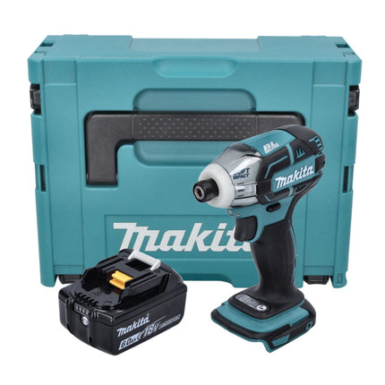 Makita DTS 141 G1J Visseuse à impulsions sans fil 18 V 40 Nm 1/4" Brushless + 1x batterie 6,0 Ah + Makpac - sans chargeur