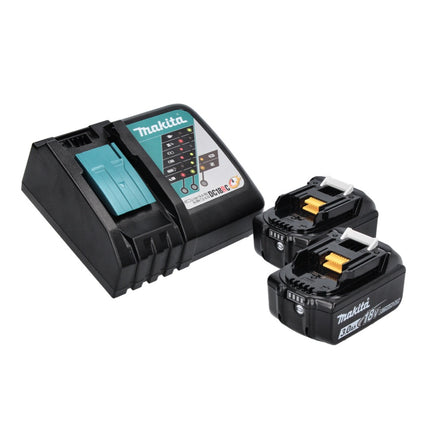 Makita DCL 180 RF B Aspirateur sans fil 18 V - noir + 2x Batteries 3,0 Ah + Chargeur