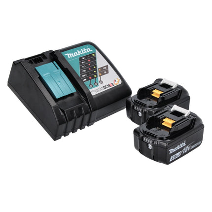 Makita DBN 500 RFJ Cloueuse sans fil, 15-50 mm, 18 V + 2x Batteries 3,0 Ah + Makpac + Chargeur