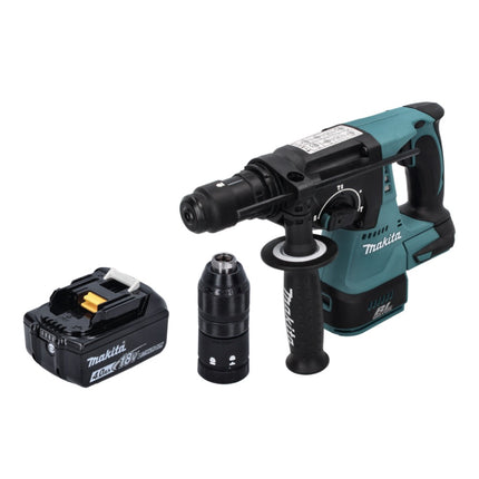 Makita DHR 243 M1 Marteau perforateur sans fil 18 V SDS plus Brushless + 1x batterie 4,0 Ah - sans chargeur