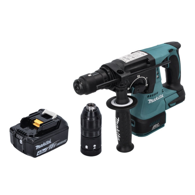 Makita DHR 243 M1 Marteau perforateur sans fil 18 V SDS plus Brushless + 1x batterie 4,0 Ah - sans chargeur