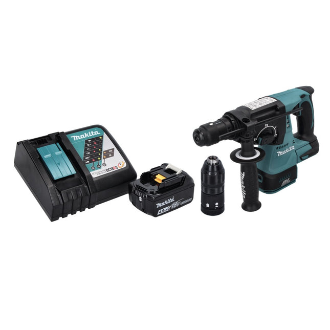 Makita DHR 243 RM1 Marteau perforateur sans fil 18 V SDS plus Brushless + 1x batterie 4,0 Ah + chargeur
