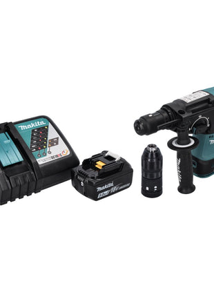 Makita DHR 243 RT1 Marteau perforateur sans fil 18 V SDS plus Brushless + 1x batterie 5,0 Ah + chargeur