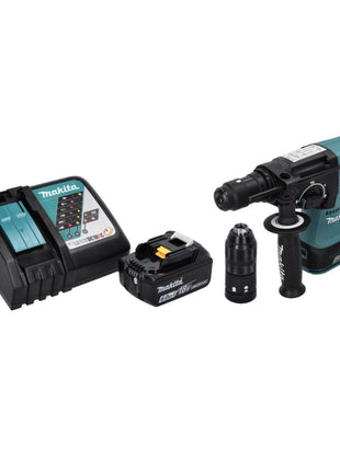 Taladro percutor inalámbrico Makita DHR 243 RG1 18 V SDS plus sin escobillas + 1x batería 6,0 Ah + cargador