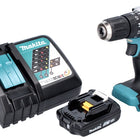 Makita DHP 487 RA1 Perceuse-visseuse à percussion sans fil 18 V 40 Nm Brushless + 1x Batterie 2,0 Ah + Chargeur