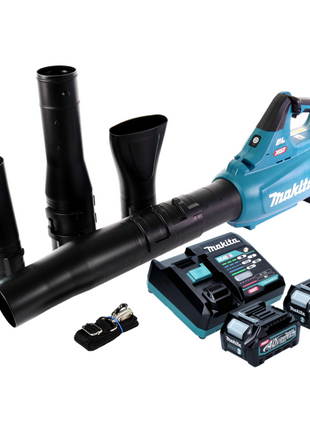 Makita UB 001 GD201 Souffleur de feuilles sans fil 40 V max. Brushless + 2x Batteries 2,5 Ah + Chargeur