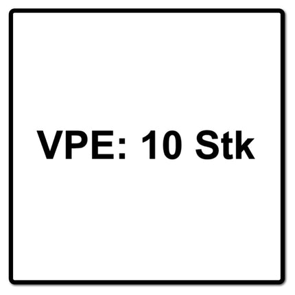 Metabo Disque à lamelles P 80 125 mm 22,23 mm (10 x 623149000) pour meuleuse d'angle