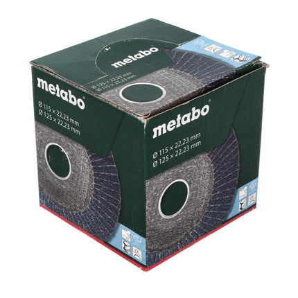 Metabo Disque à lamelles, P120 125 mm 22,23 mm (10 x 623154000) pour meuleuse d'angle