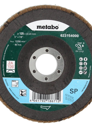 Disco de lijado de láminas Metabo, disco dentado P120 125 mm 22,23 mm (20 x 623154000) para amoladoras angulares