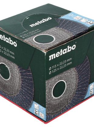 Metabo Lamellenschleifteller Fächerscheibe P120 125 mm 22,23 mm ( 20 x 623154000 ) für Winkelschleifer