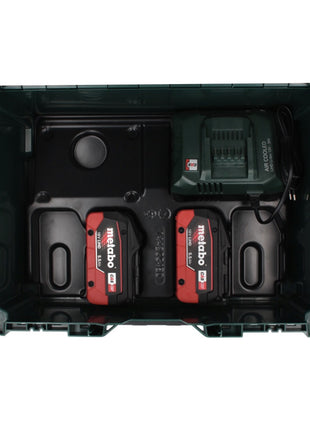 Kit de base Metabo 18 V LiHD + 2x batterie 5,5 Ah + chargeur ASC 55 + métaBOX