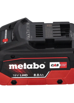 Kit de base Metabo 18 V LiHD + 4x batteries 8,0 Ah + chargeur ASC 145 DUO + ​​metaBOX