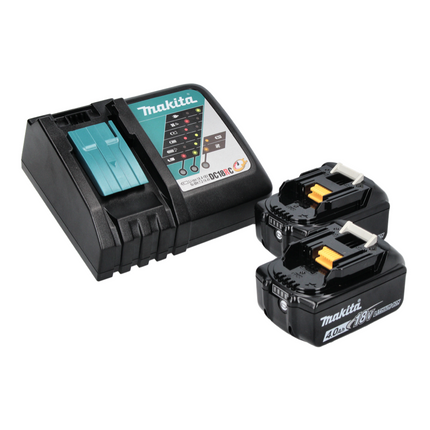 Makita DML 809 RM Projecteur de chantier LED sans fil 18 V 10000 lm + 2x batterie 4,0 Ah + chargeur