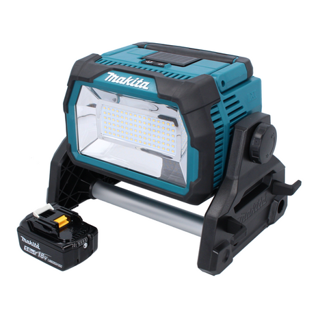 Makita DML 809 T1 Projecteur de chantier LED sans fil 18 V 10000 lm + 1x batterie 5,0 Ah - sans chargeur