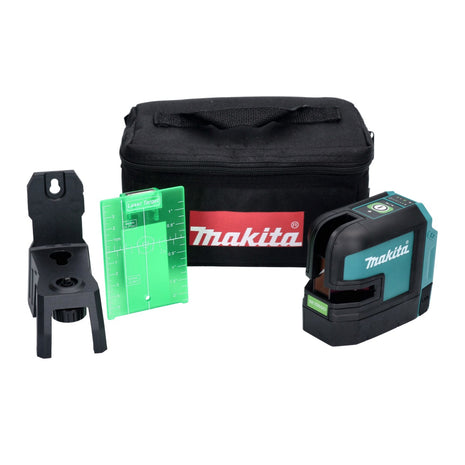 Makita SK 106 GDZ Laser à lignes croisées sans fil, Laser à points croisés vert Solo 12V - sans batterie, sans chargeur