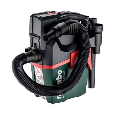 Metabo AS 18 HEPA PC Compact Akku Sauger 18 V 6 l ( 602029850 ) Solo Nass und Trocken Sauger mit Blasfunktion - ohne Akku, ohne Ladegerät