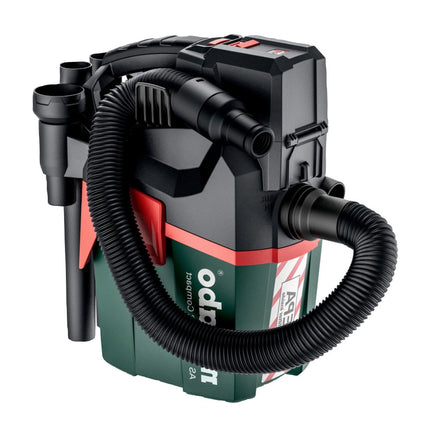 Metabo AS 18 HEPA PC Compact Aspirateur sans fil 18 V 6 l eau et poussière avec fonction soufflage (602029850) - sans batterie, sans chargeur