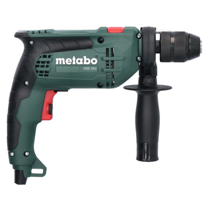 Metabo SBE 650 set Perceuse à percussion 320 W 10 Nm (600742870) + Set de 79 forets + Coffret de transport