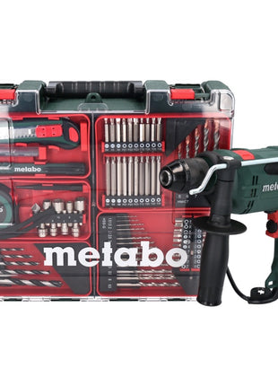 Metabo SBE 650 Set Schlagbohrmaschine 320 W 10 Nm ( 600742870 ) + 79 tlg. Bit Bohrer Set + Koffer