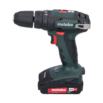 Metabo SB 18 set Perceuse à percussion sans fil 18 Volt 48 Nm (602245880) + 2x Batteries 2,0 Ah + Chargeur + Jeu de 88 forets + Coffret de transport