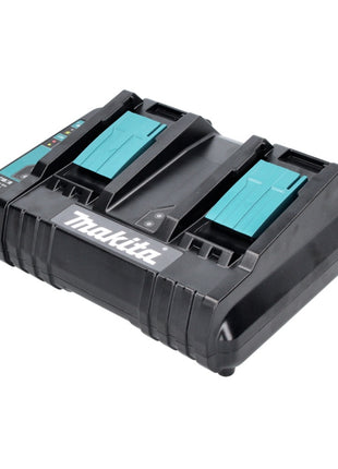 Makita Power Source Kit 18 V : 2x BL 1820 B Batteries 2,0 Ah +  DC 18 SH Chargeur double (197254-9) (199687-4)