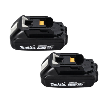 Makita Power Source Kit 18 V avec 2x BL 1820 B batterie 2,0 Ah ( 197254-9 ) + DC 18 SH chargeur double ( 199687-4 ) + Makpac