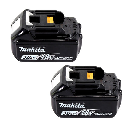 Makita Power Source Kit 18 V avec 2x BL 1830 B batterie 3,0 Ah ( 197599-5 ) + DC 18 SH chargeur double ( 199687-4 )