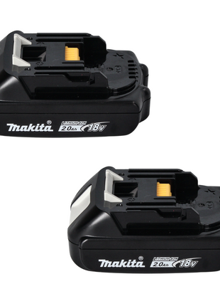 Makita Power Source Kit 18 V avec 2x BL 1820 B batterie rechargeable 2,0 Ah ( 2x 197254-9 ) + DC 18 RE Multi fast charger ( 198720-9 )