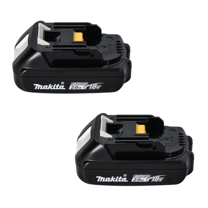 Makita Power Source Kit 18 V avec 2x BL 1820 B batterie rechargeable 2,0 Ah ( 2x 197254-9 ) + DC 18 RE Multi fast charger ( 198720-9 )