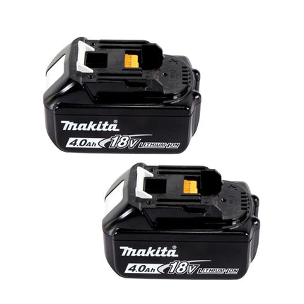 Makita Power Source Kit 18 V avec 2x BL 1840 B 4,0 Ah batterie ( 197265-4 ) + DC 18 SH chargeur double ( 199687-4 )