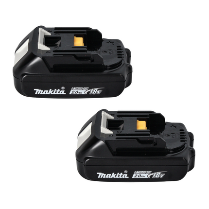 Makita Power Source Kit 18 V avec 2x BL 1820 B batterie 2,0 Ah ( 2x 197254-9 ) + DC 18 RE Multi fast charger ( 198720-9 ) + Makpac