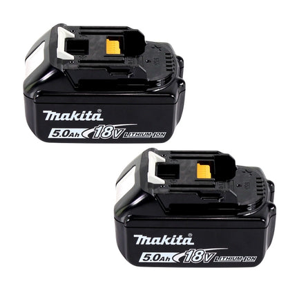 Makita Power Source Kit 18 V avec 2x BL 1850 B 5,0 Ah batterie ( 197280-8 ) + DC 18 SH double chargeur ( 199687-4 )