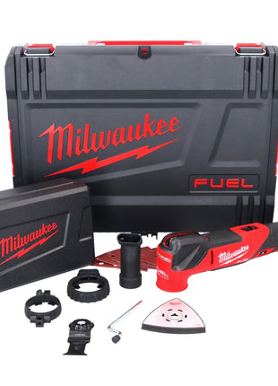 Milwaukee M18 FMT-0X FUEL multiherramienta a batería 18 V sin escobillas (4933478491) + set de accesorios 7 piezas + caja HD - sin batería, sin cargador